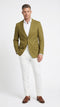 Men’s Olive Green Blazer Sport Coat – Linen Fabric Summer in pistachio sage green
