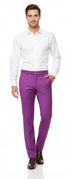 Mens Slim Fit Light Purple Dress Pants – Modern Formal Trousers for Business, Weddings and Parties