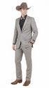 Men’s Light Taupe Western Tuxedo Suit – Cowboy Style Formal Blazer and Pants Outfit in Khaki Tan Light Brown Color