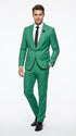 Men’s Emerald Green Tuxedo Suit – Emerald Green Formal Tuxedo with Shawl Lapel Jacket Trousers for Prom, Wedding in Augusta Green