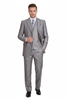 Men’s Light Gray 3-Piece Modern Fit Suit with Vest – Classic Formal Business and Wedding Attire