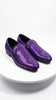Mens Purple Sequin Dress Shoes Slip on – Luxury Slip On Formal Loafers Wedding Prom Party Designer Footwear