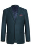Men's Slim Fit Blazer Wool Blend Sports Jacket in Emerald Green