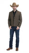 Mens Brown Western Blazer – Cowboy Style Casual Jacket Vintage Western Sport Coat Country Fashion Jacket