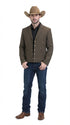 Mens Brown Western Blazer – Cowboy Style Casual Jacket Vintage Western Sport Coat Country Fashion Jacket