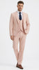 Men’s Gatsby Blush Pink Peachish Color 3-Piece Suit – Blush Pink Wedding, Prom & Vintage Formal Suit