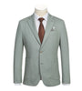 Half Canvas Slim Fit Blazer in Light Sage Gray