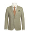 Half Canvas Slim Fit Blazer in Khaki