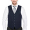Vanderbilt Collection - Classic Dress Vest 5 Buttons Regular Fit In Navy