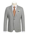 Half Canvas Slim Fit Blazer in Gray