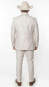 Men’s Sand champaign Western Cowboy 3-Piece Suit – Light Cream Wedding Suit with Vest & Pants Slim Fitted