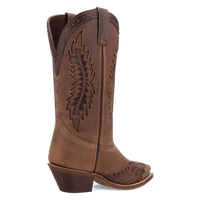 Laredo Coyote Creek Wide Calf Leather Boot - Rich Brown