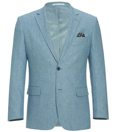(48S) Slim Fit 2 Piece Light Blue Suit