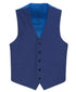 Vanderbilt Collection - Classic Dress Vest 5 Buttons Regular Fit In Blue