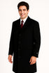 Black Cashmere Chesterfield Overcoat – 1920s Full Length Topcoat