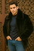 Men's Black Faux Fur Overcoat – Fuzzy Warm Winter Jacket Style