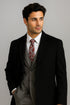 Men's Black Wool & Cashmere Overcoat – Classic Full Length Topcoat