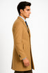 Men's Camel Wool & Cashmere Overcoat – Classic Full Length Topcoat
