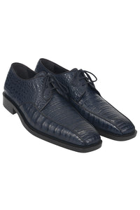 Los Altos Blue Crocodile Bike Toe Shoes