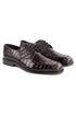 Mens Belvedere Chapo Caiman Crocodile Hornback Dress Shoe in Black
