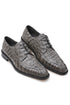 Mens Belvedere Chapo Caiman Crocodile Hornback Dress Shoe in Black
