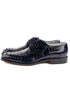 Mens Belvedere Chapo Caiman Crocodile Hornback Dress Shoe in Black