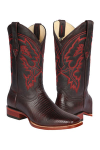 Botas Cuadrada de Armadillo Lizard Original