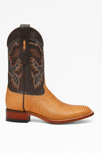 Botas Cuadrada de Armadillo Lizard Original