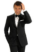 Mantoni 140s Wool 1-button Black Tuxedo