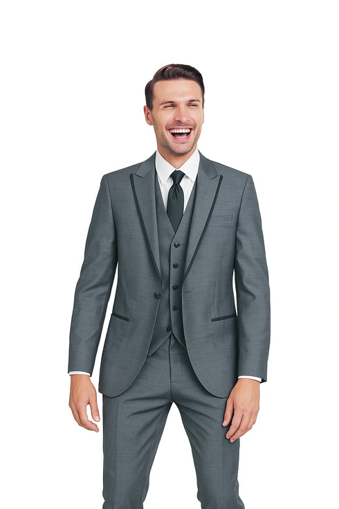 Oscar Tuxedo Sharkskin Gray or Blue by Giorgio Fiorelli