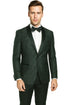 Shawl Jacquard Tuxedo by Giorgio Fiorelli in Burgundy, Gray
