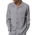Grey 2-Piece Solid Long Sleeve Walking Suit