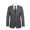 English Laundry Collection - 2 Piece Slim Fit Gray Plaid Notch Lapel Suit