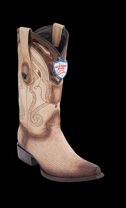 Bota de Tiburon Original Horma Punta Recortada Wild West