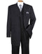 Mens 6 Button Double Breasted Vest Black Suit