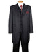 Mens Ton on Ton Stripe Fashion Black Suit