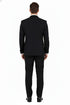Tiglio Brand 100% Wool Super 150s Italian fabric Men’s Classic Black Double-Breasted Tuxedo with Satin Peak Lapel – Formal Wedding & Gala Suit Set