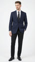 Men’s Navy Blue Pinstripe Blazer – Classic Tailored Formal Jacket for Business, Office and Professional Wear