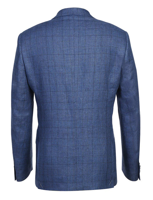 Slim Fit Blazer Summer Blue Linen Sport Coat