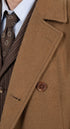 Men’s Brown Cotton Trench Coat Doctor Who 10th Doctor Inspired Long Coat – Classic Gabardina Style Overcoat, Vintage Winter Costume Jacket