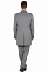 Mens Zoot Suit - Light Gray 3-Piece Suit with Vest – Classic Business and Wedding Formal Wear - 1920s Fashion