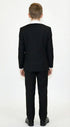 Boys Black Tuxedo Suit with White Shawl Lapel and Bow Tie | Formal Wedding & Prom Outfit Set