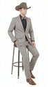 Men’s Light Taupe Western Tuxedo Suit – Cowboy Style Formal Blazer and Pants Outfit in Khaki Tan Light Brown Color
