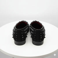 Men’s Black Studded Loafers – Sparko 09 Luxury Slip-On Dress Shoes with Spikes for Party, Prom, and Formal Events