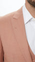Men’s Peach Light Brown 3 Piece Suit – Wedding & Prom Formal Suit Set, Blazer Pants Double breasted vest