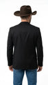 Men’s Black Western Blazer – Peak Lapel Cowboy Jacket Sport Coat