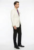 Men’s White Blazer Jacket – Classic Fit Formal Sport Coat with Gold Buttons
