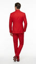 Men’s Red Double Breasted Suit – Peak Lapel Wedding, Prom & Formal Party Suit