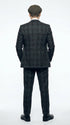 Men's Thomas Shelby Dark Grey Plaid 3-Piece Suit – Peaky Blinders 1920s Vintage Tweed-Style Wedding Suit with Matching Vest & Pants