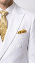 Men’s White Double Breasted Blazer, Formal Dress Jacket for Weddings, Prom, Parties, Dinner Events, and Special Occasions